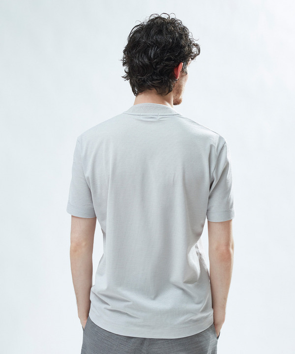 東レPrimeflex 麻調ドットメッシュ クルーネックTシャツ＜吸水速乾/通気性＞ 詳細画像 3