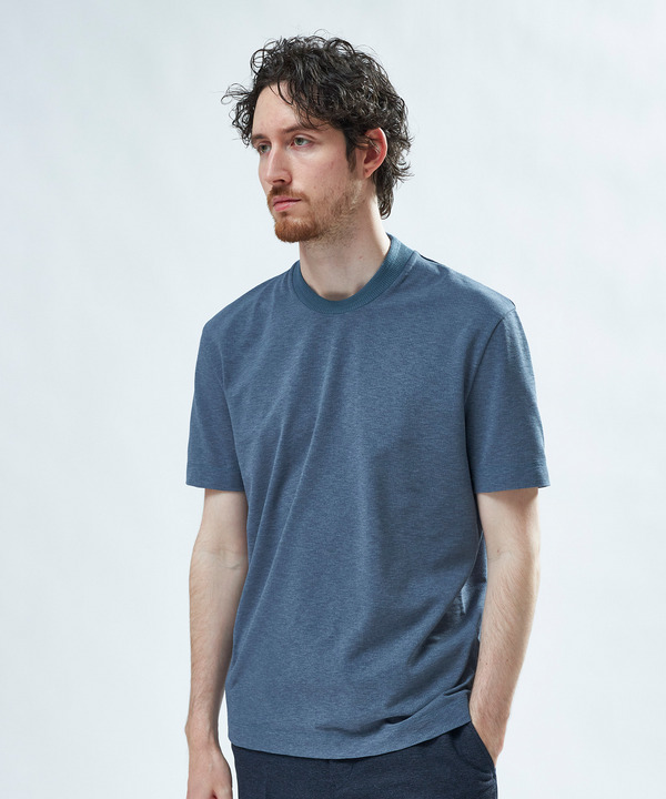 東レPrimeflex 麻調ドットメッシュ クルーネックTシャツ＜吸水速乾/通気性＞ 詳細画像 5
