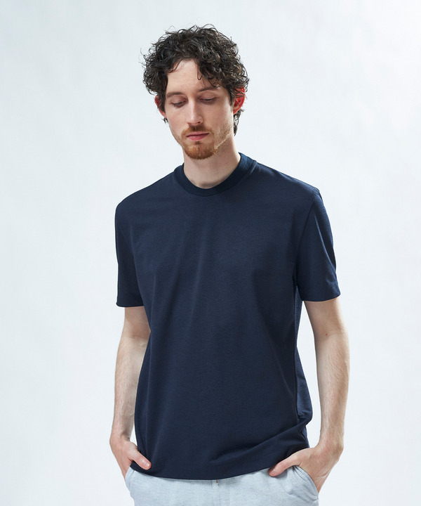 東レPrimeflex 麻調ドットメッシュ クルーネックTシャツ＜吸水速乾/通気性＞ 詳細画像 6