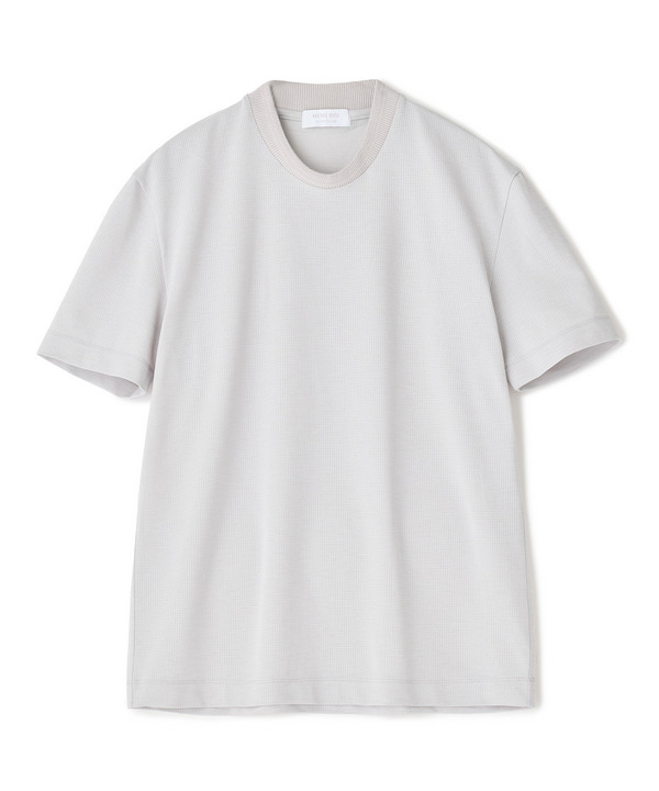 東レPrimeflex 麻調ドットメッシュ クルーネックTシャツ＜吸水速乾/通気性＞ 詳細画像 グレー 1