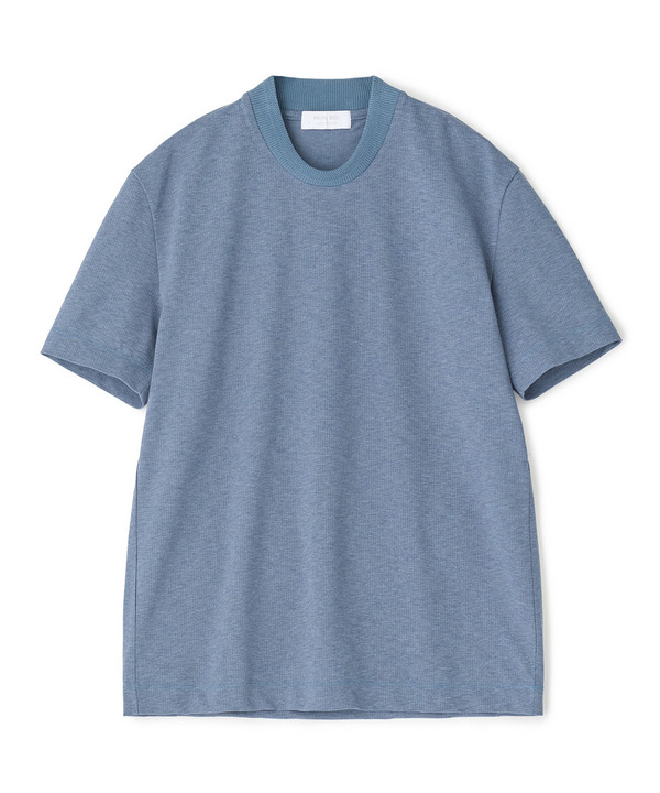 東レPrimeflex 麻調ドットメッシュ クルーネックTシャツ＜吸水速乾/通気性＞ 詳細画像 ブルー 1