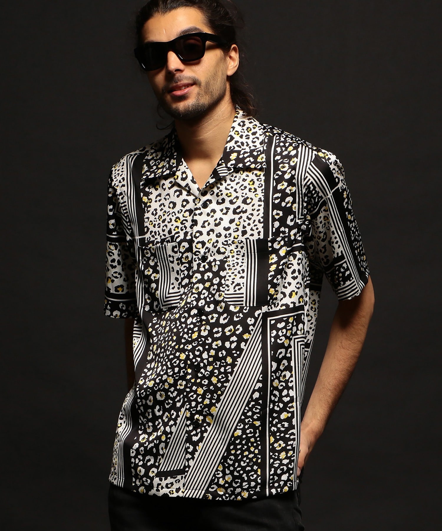 ヒョウ柄オープンカラーシャツ メンズファッション通販 Men S Bigi Online Store メンズビギ オンラインストア