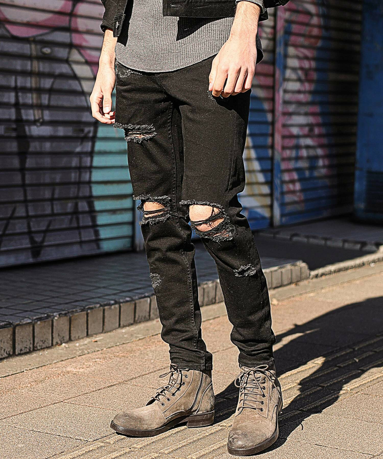 スラブストレッチクラッシュデニムパンツ メンズファッション通販 Men S Bigi Online Store メンズビギ オンラインストア