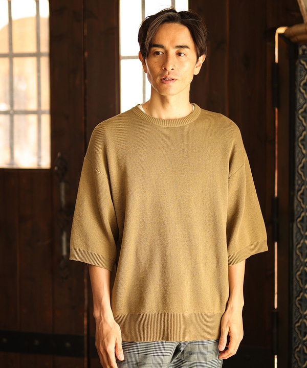 ミラノリブクルーネックニットtシャツ Machine Washable メンズファッション通販 Men S Bigi Online Store メンズビギ オンラインストア