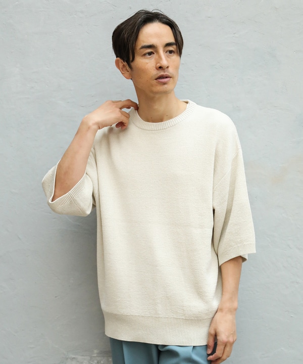 ミラノリブクルーネックニットtシャツ Machine Washable メンズファッション通販 Men S Bigi Online Store メンズビギ オンラインストア