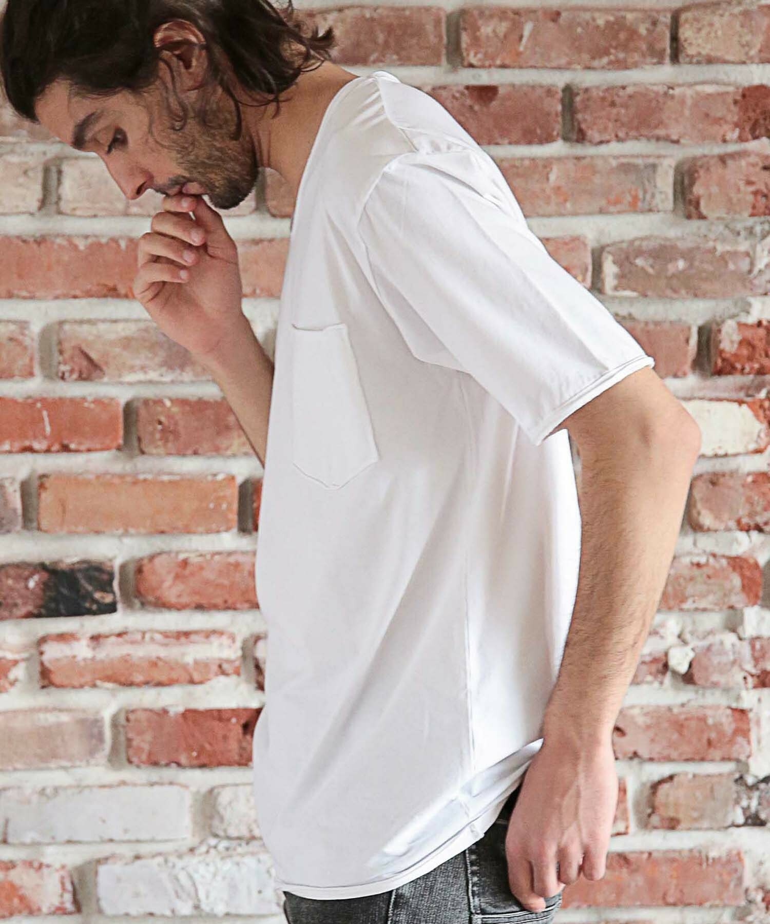 Uネックカットオフtシャツ メンズファッション通販 Men S Bigi Online Store メンズビギ オンラインストア