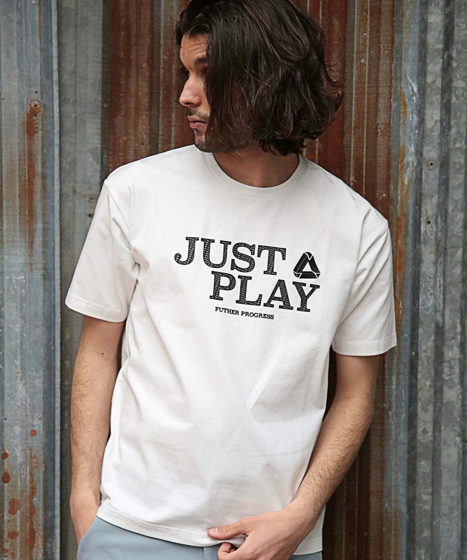 Just Play ラバーエンボスベア天竺tシャツ メンズファッション通販 Men S Bigi Online Store メンズビギ オンラインストア