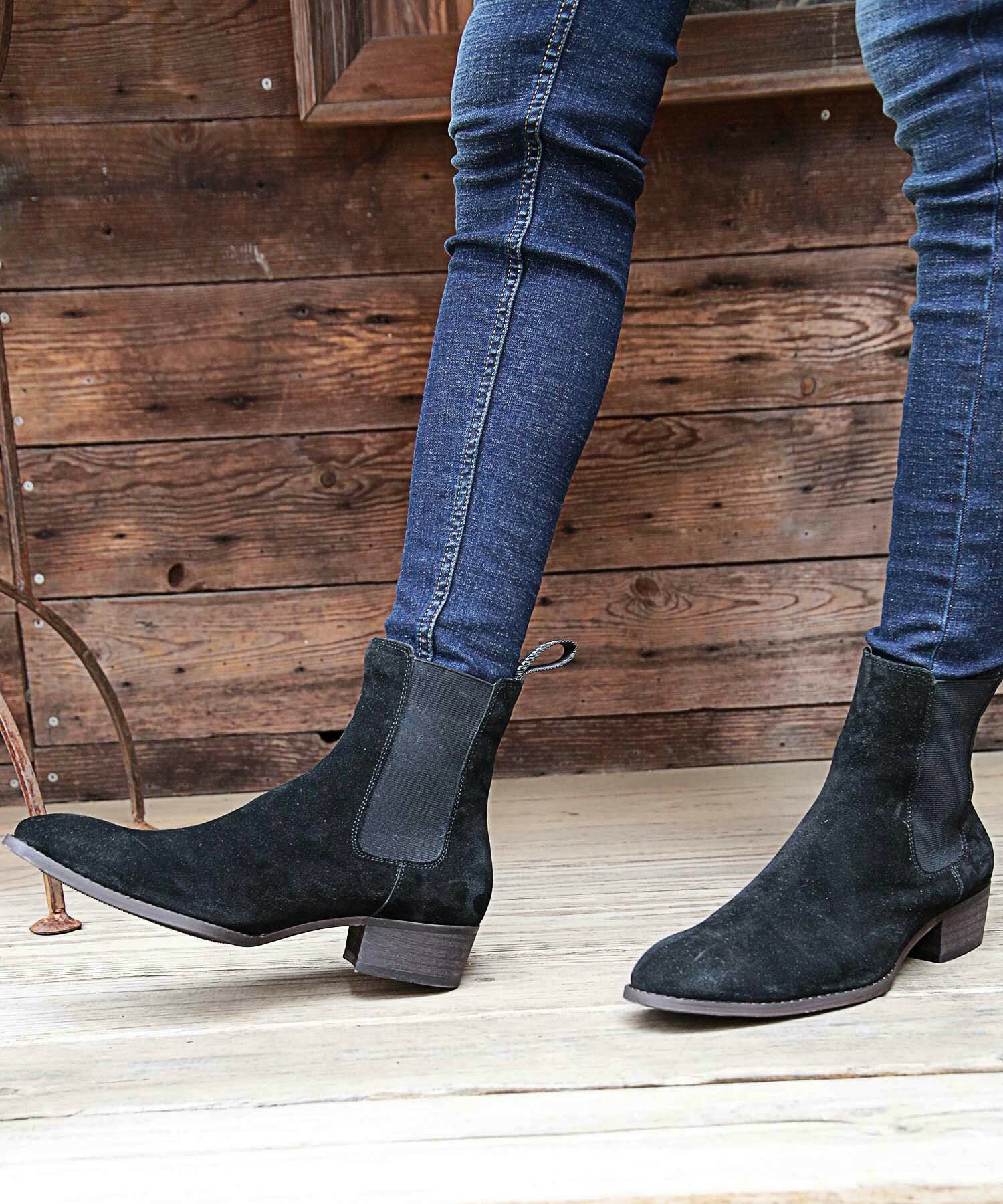 スエードサイドゴアヒールブーツ メンズファッション通販 Men S Bigi Online Store メンズビギ オンラインストア