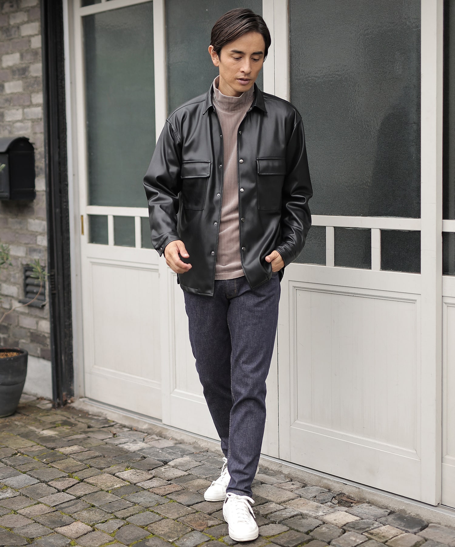 シンセティックレザーシャツ メンズファッション通販 Men S Bigi Online Store メンズビギ オンラインストア