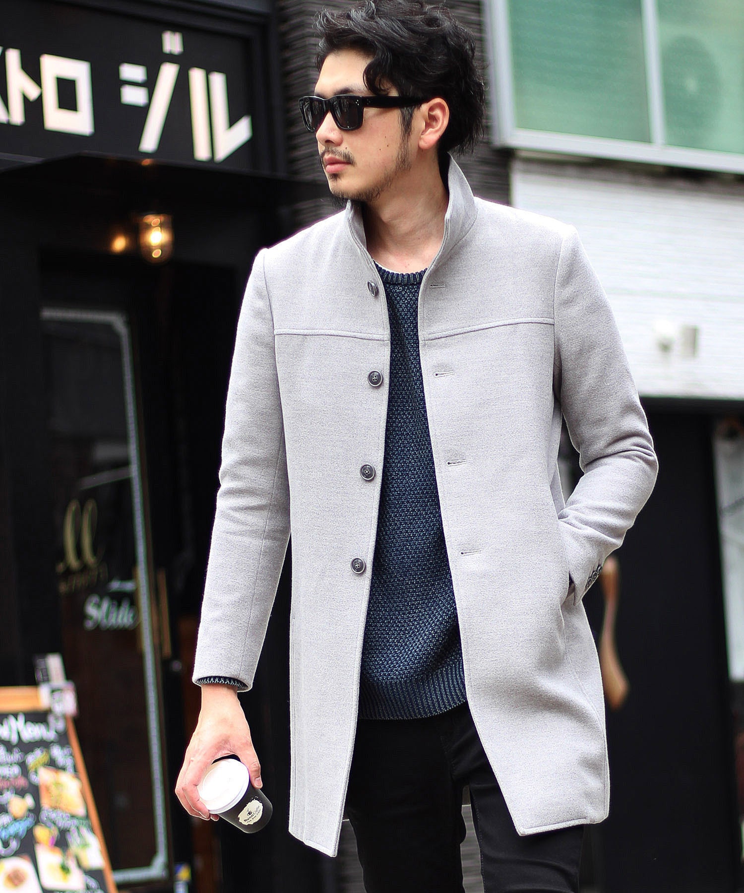 中空糸メルトンスタンドコート メンズファッション通販 Men S Bigi Online Store メンズビギ オンラインストア