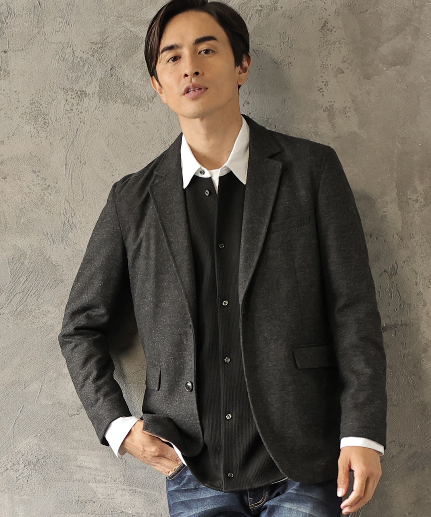 メランジフラノジャケット｜メンズファッション通販 MEN'S BIGI ONLINE STORE (メンズビギ オンラインストア)