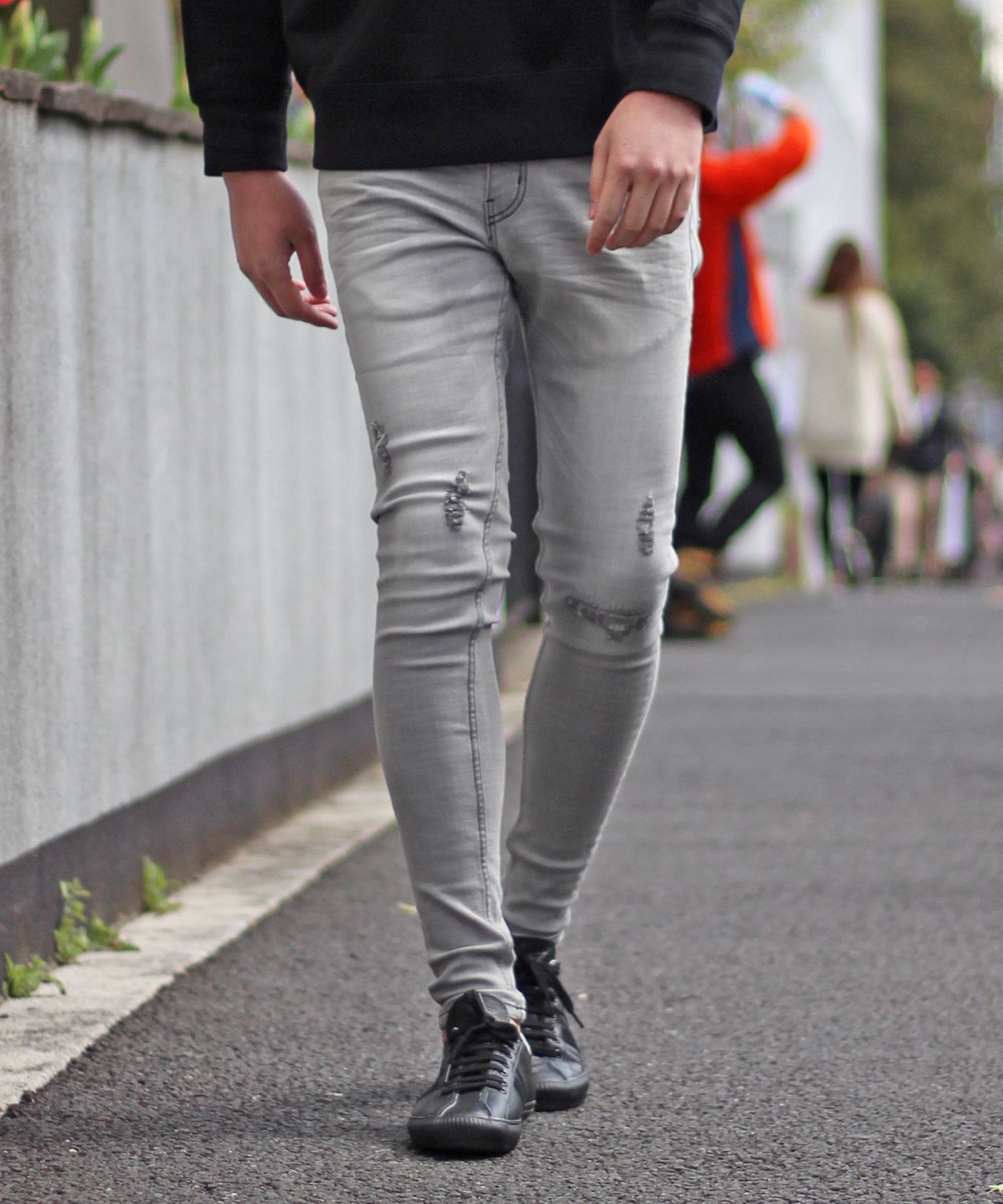 ハイパーストレッチスキニー リペアデニム ジェギンス メンズファッション通販 Men S Bigi Online Store メンズビギ オンラインストア