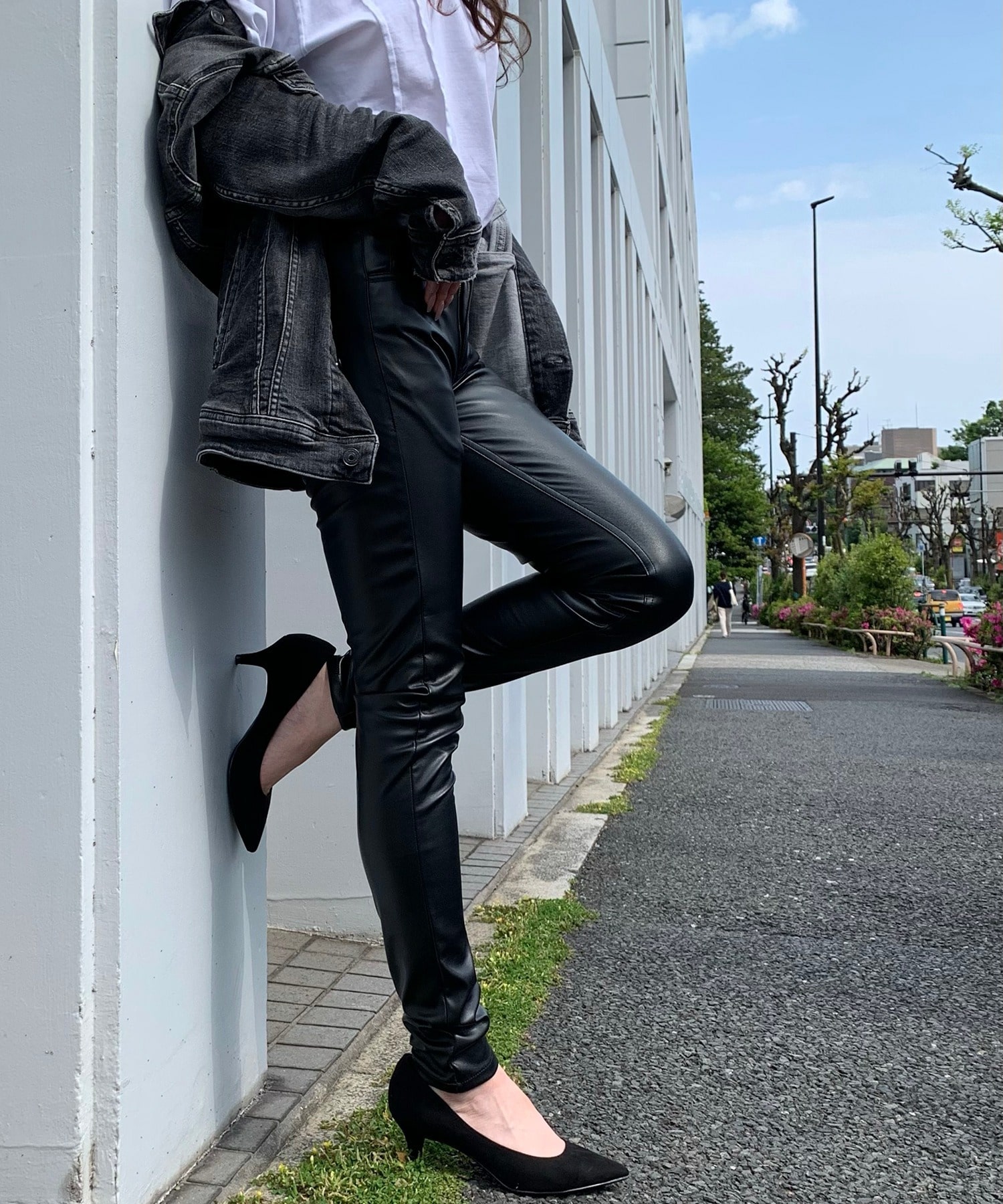 ハイパーストレッチスキニー シンセティックレザーパンツ ジェギンス メンズファッション通販 Men S Bigi Online Store メンズビギ オンラインストア