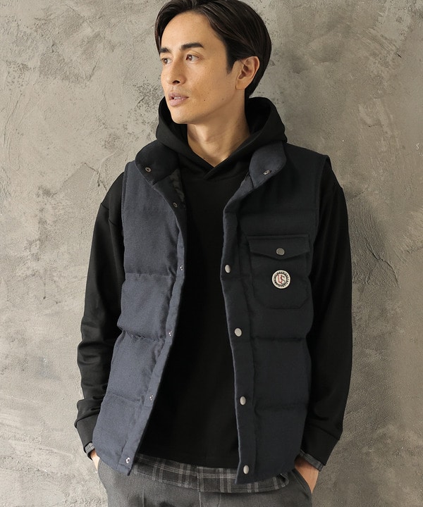 ホームスパンストレッチ中綿ベスト メンズファッション通販 Men S Bigi Online Store メンズビギ オンラインストア