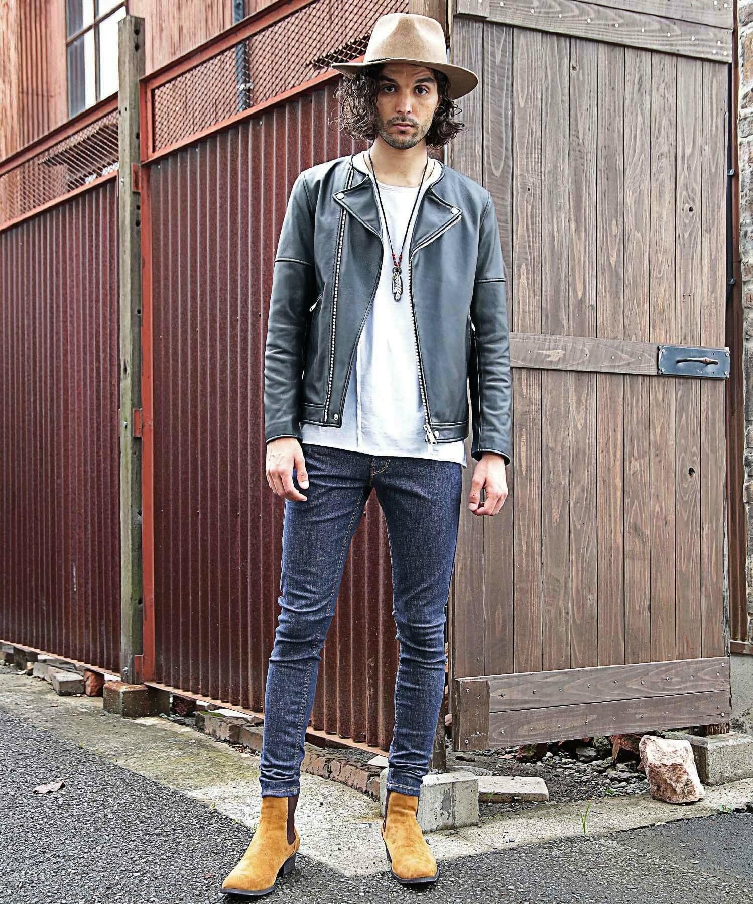 ノーカラーダブルライダース メンズファッション通販 Men S Bigi Online Store メンズビギ オンラインストア