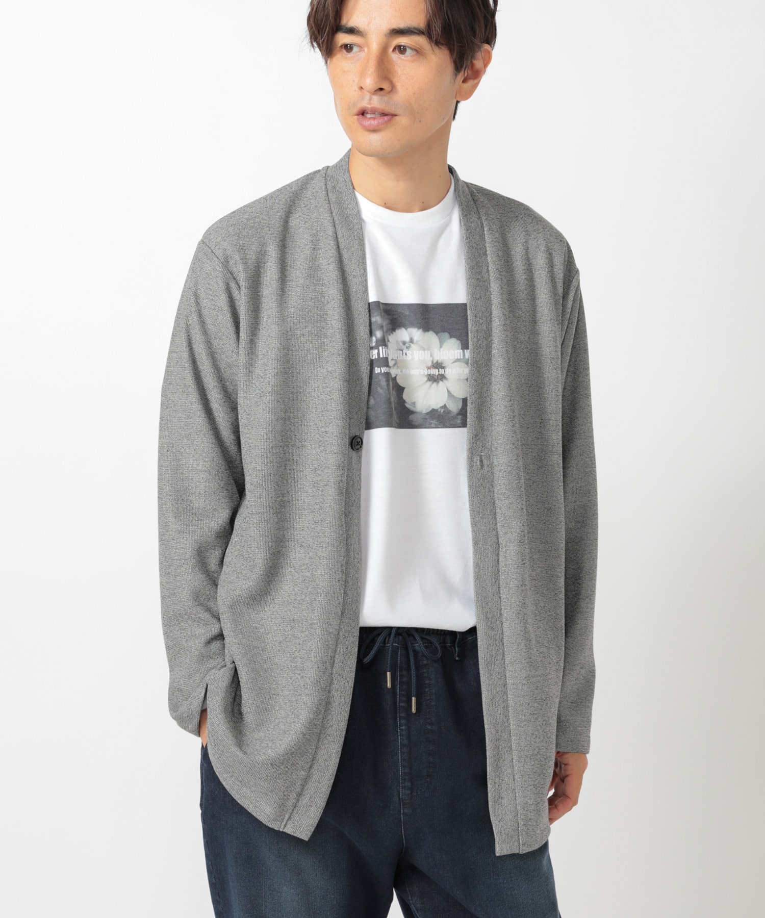 ｗフェイス1ボタンカーディガン メンズファッション通販 Men S Bigi Online Store メンズビギ オンラインストア