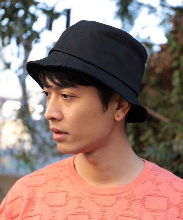 帽子 韓国 デザイン リングバケットハット  黒　ユニセックス