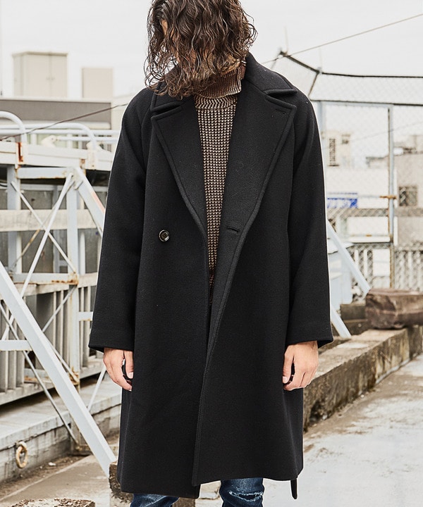 美品】URU 19aw ウールチェックベルテッドコート 1 - ジャケット/アウター