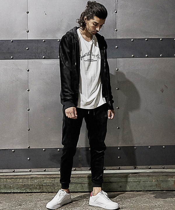 【1PIU1UGUALE3 RELAX × JUST PLAY】VELOR LOGO LONG PANTS 詳細画像 8