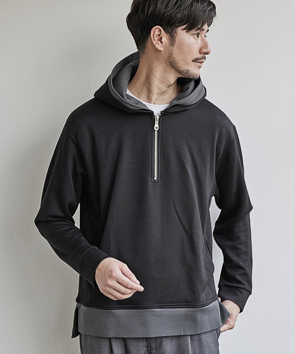 example パーカー Lサイズ HALF ZIP