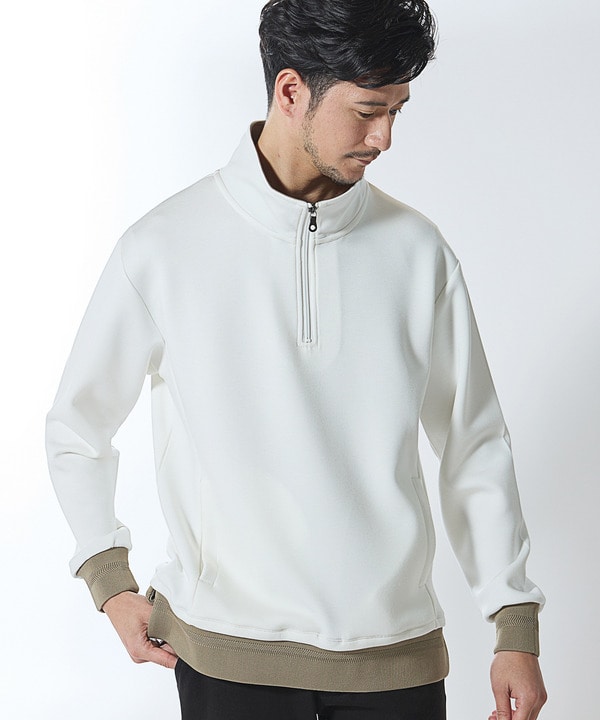 定価24200スピック＆スパン　POLO　ハーフジップパーカー