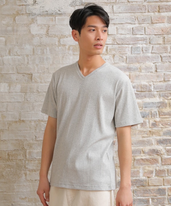 ランダムテレコＶネックＴシャツ｜メンズファッション通販 MEN'S BIGI