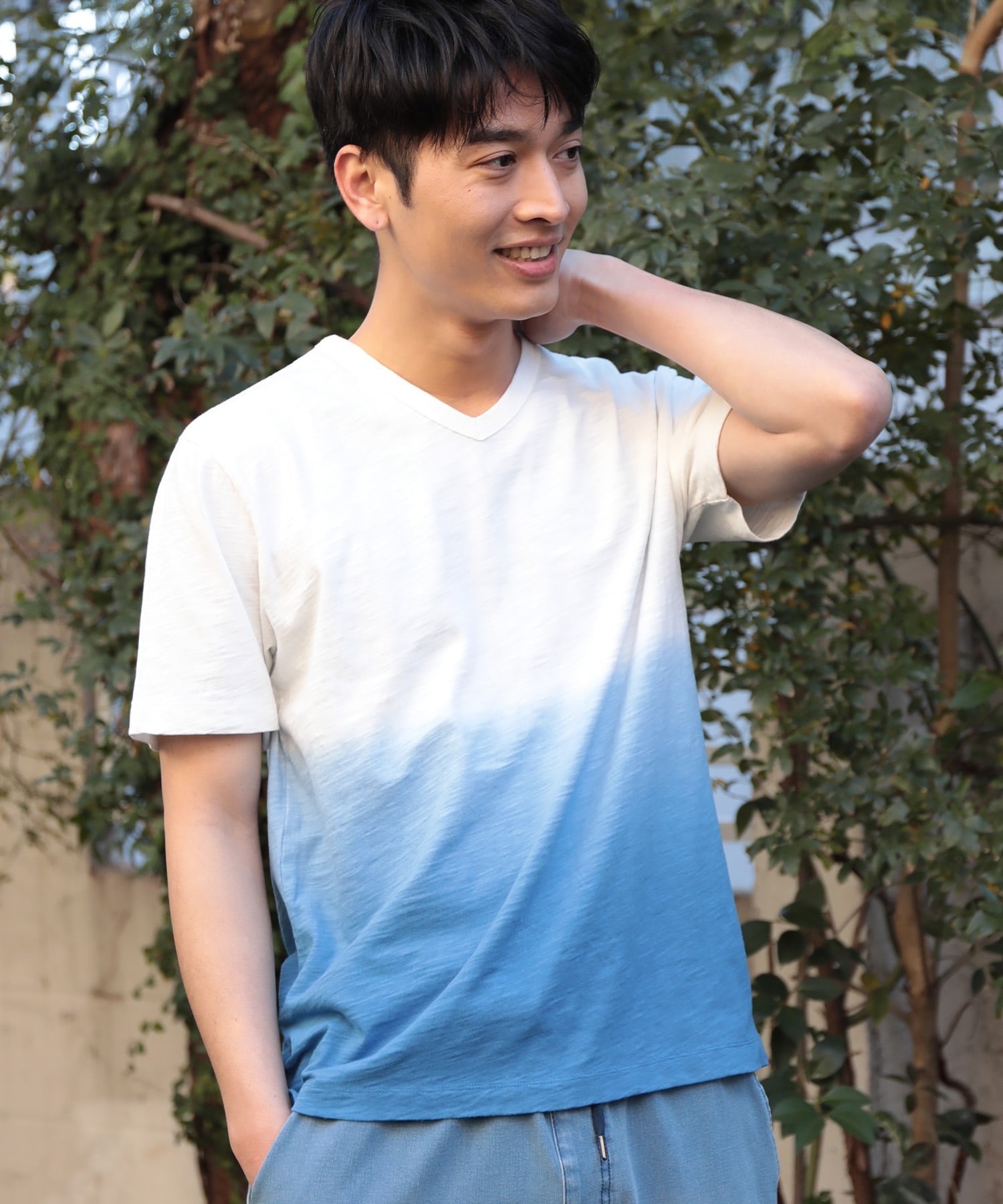 20/-スラブ天竺段染めＴシャツ｜メンズファッション通販 MEN'S BIGI 