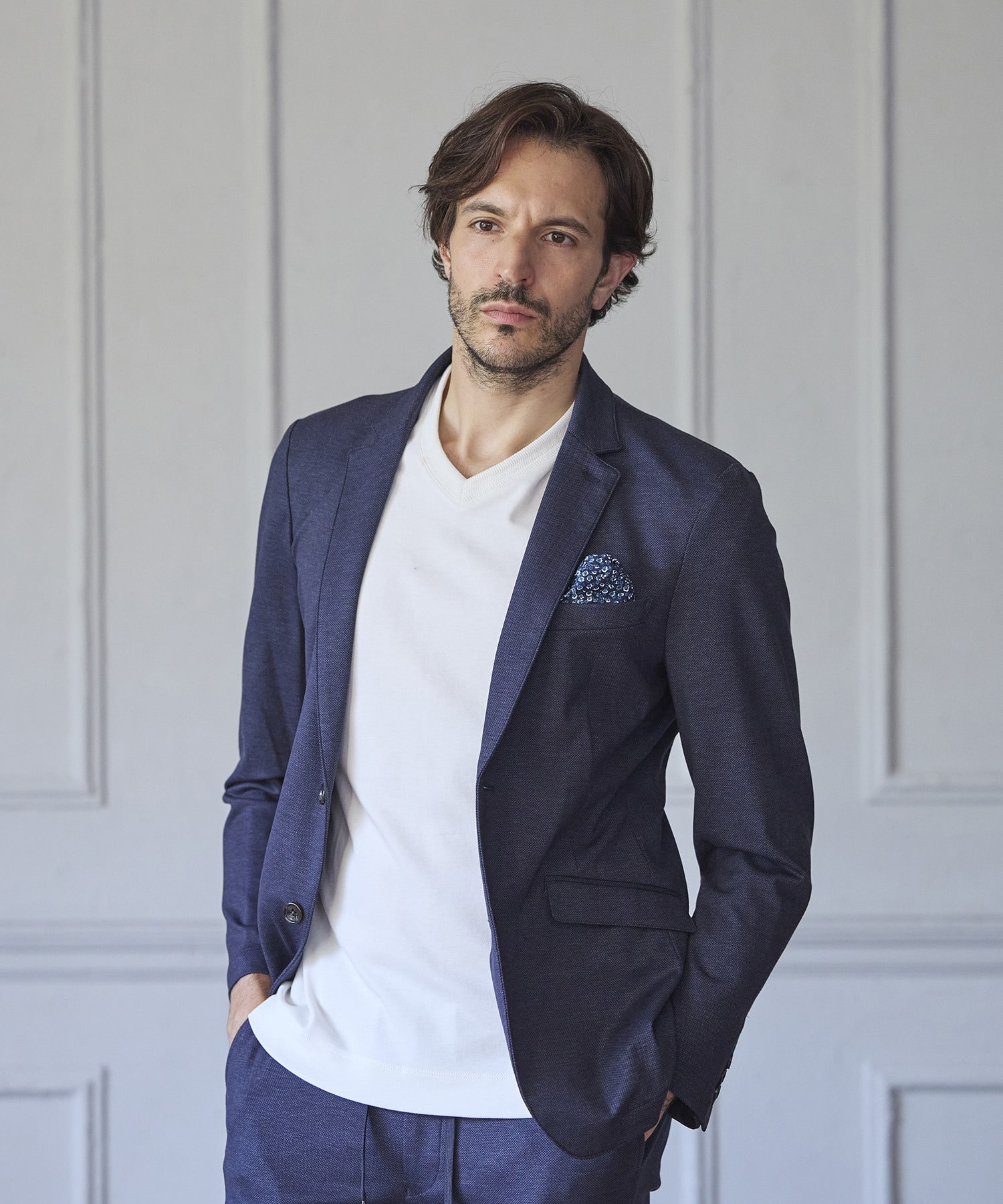 メランジ イージー ジャケット【セットアップ着用可】｜メンズ 