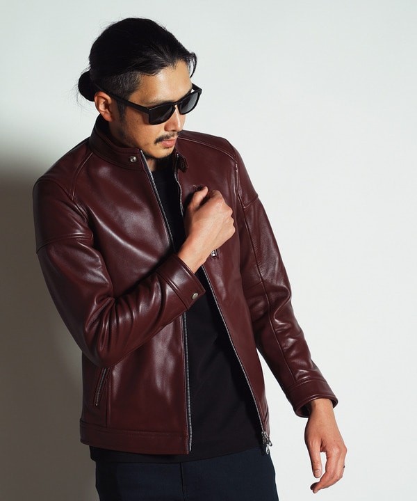 SHEEP LEATHER/シープレザー シングルライダースジャケット｜メンズファッション通販 MEN'S BIGI ONLINE STORE  (メンズビギ オンラインストア)