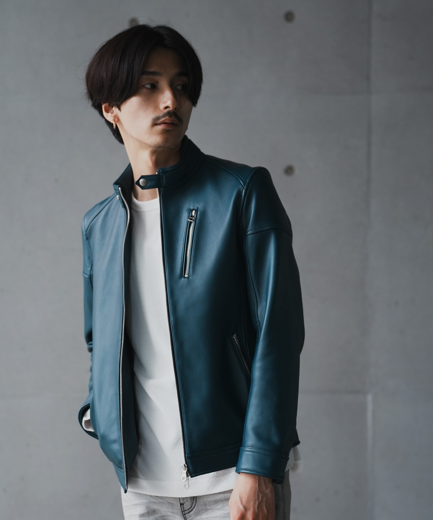 sonic lab manx Leathers シングルライダースジャケット S