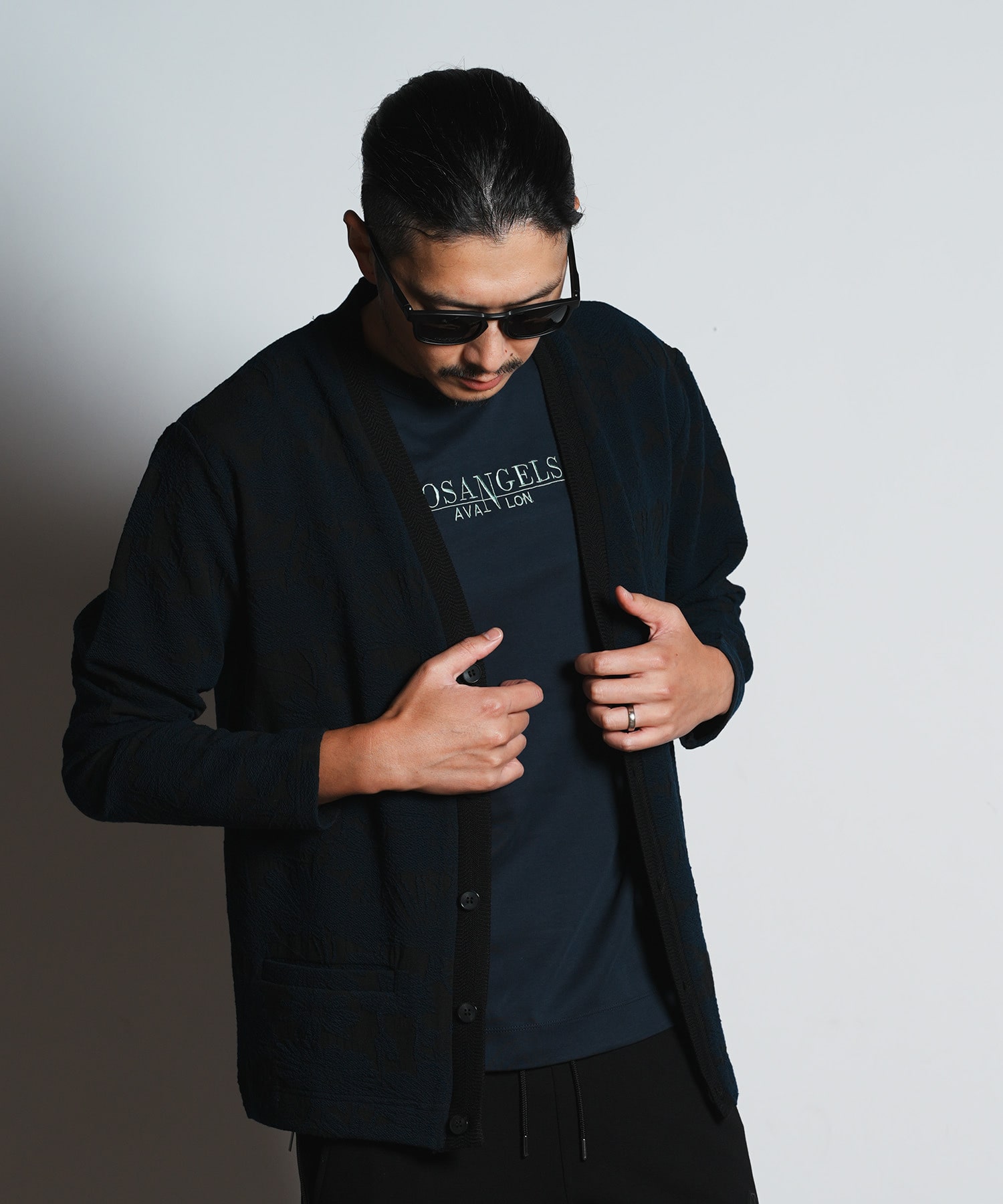 フラワージャガードカーディガン｜メンズファッション通販 MEN'S BIGI