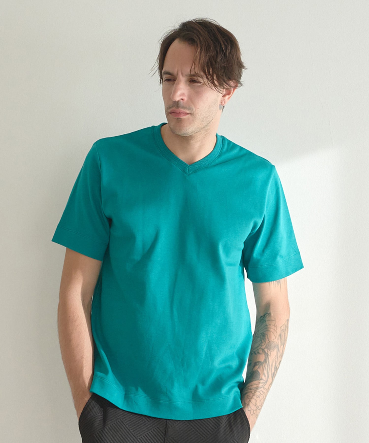 シルケットスムースVネックTシャツ｜メンズファッション通販 MEN'S