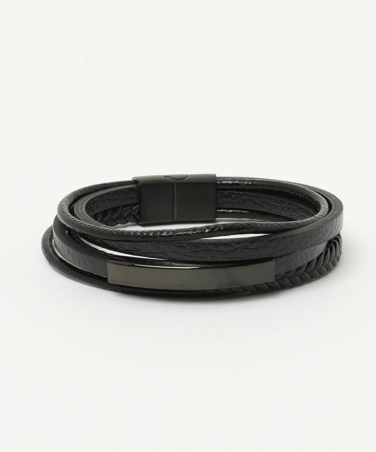 ☆ レザー バングル leather 9miles snake Snake Hook Woven Leather Bracelet – Taraiga