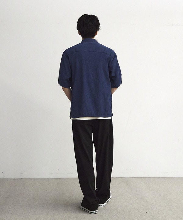 シャーリングレギュラーカラー半袖シャツ 詳細画像 5