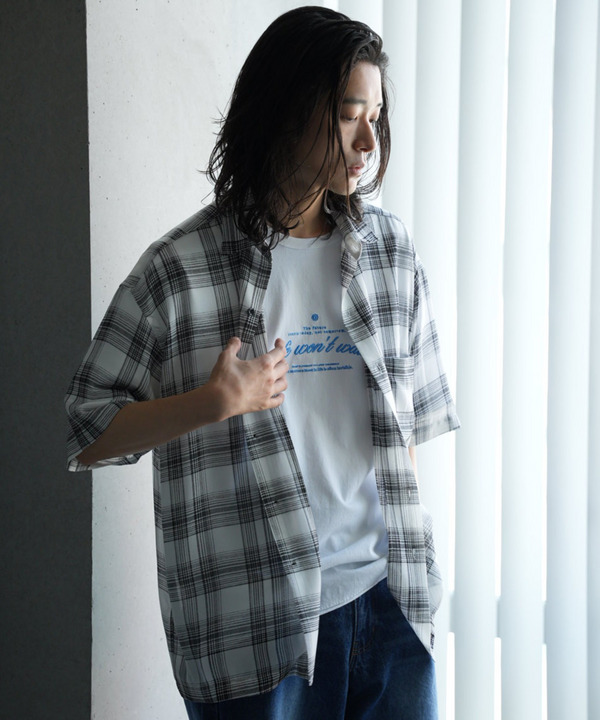 チェックシアールーズ半袖シャツ 詳細画像 2