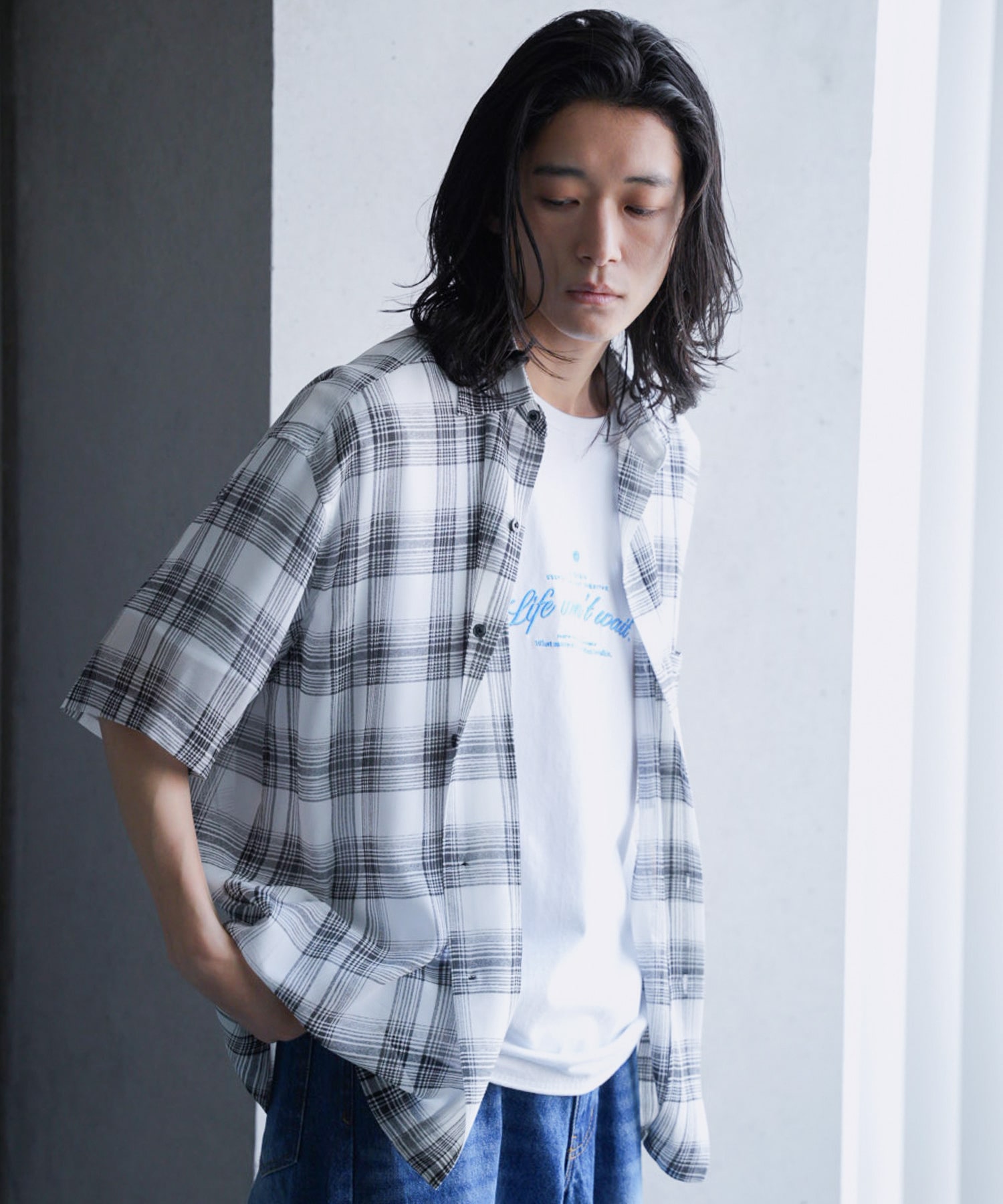 チェックシアールーズ半袖シャツ｜メンズファッション通販 MEN'S