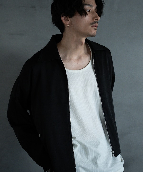 SHORT ZIP UP BLOUSON / ジップアップブルゾン 詳細画像 ブラック 1