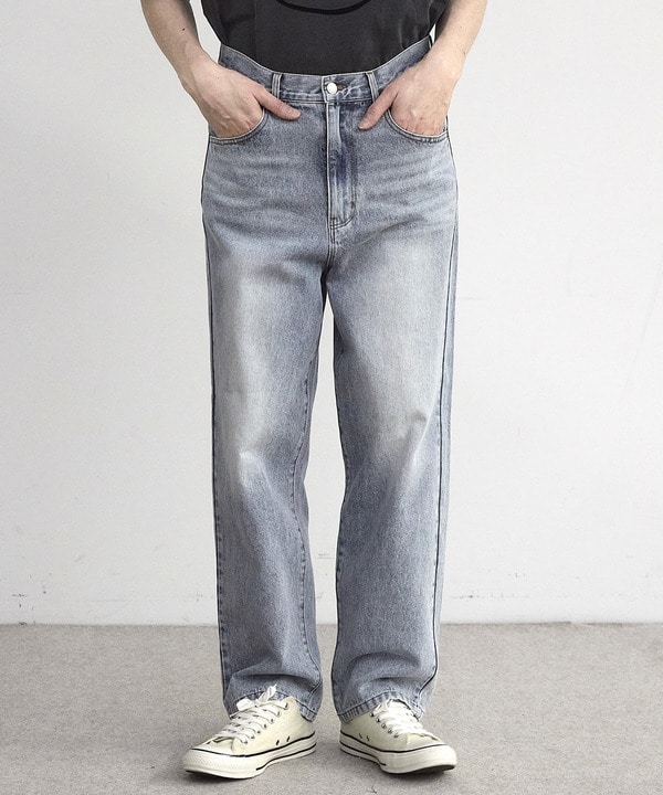 11.5oz　5ポケットルーズストレートパンツ 詳細画像 ライトブルー 1