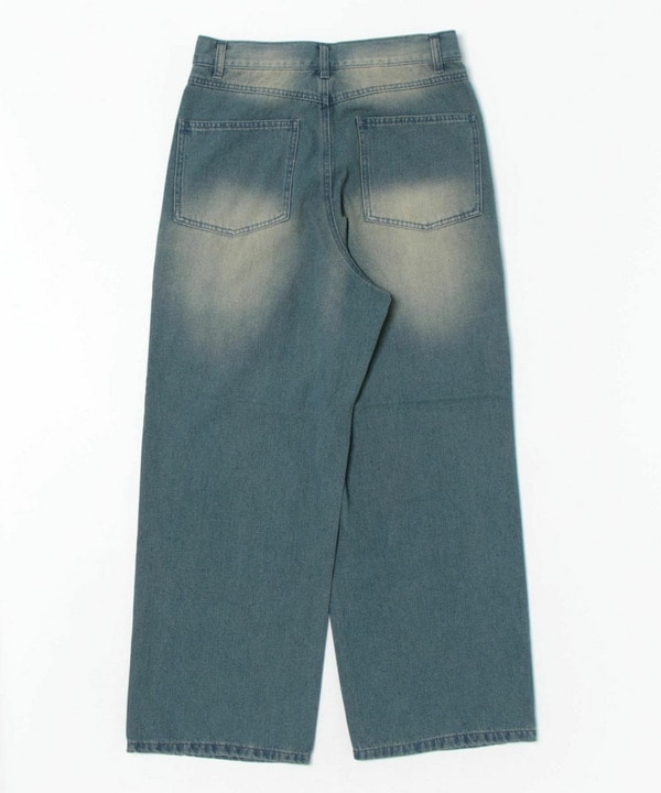 【WEB限定】DENIM BAGGY WIDE PANTS/ルーズフィット/バギーデニムパンツ 詳細画像 1