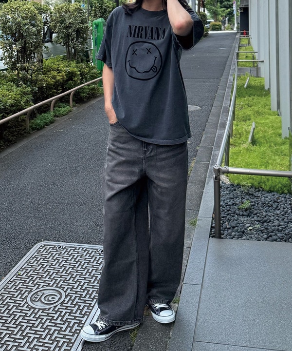 【WEB限定】DENIM BAGGY WIDE PANTS/ルーズフィット/バギーデニムパンツ 詳細画像 2