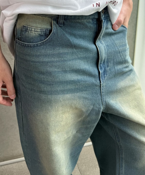 【WEB限定】DENIM BAGGY WIDE PANTS/ルーズフィット/バギーデニムパンツ 詳細画像 3