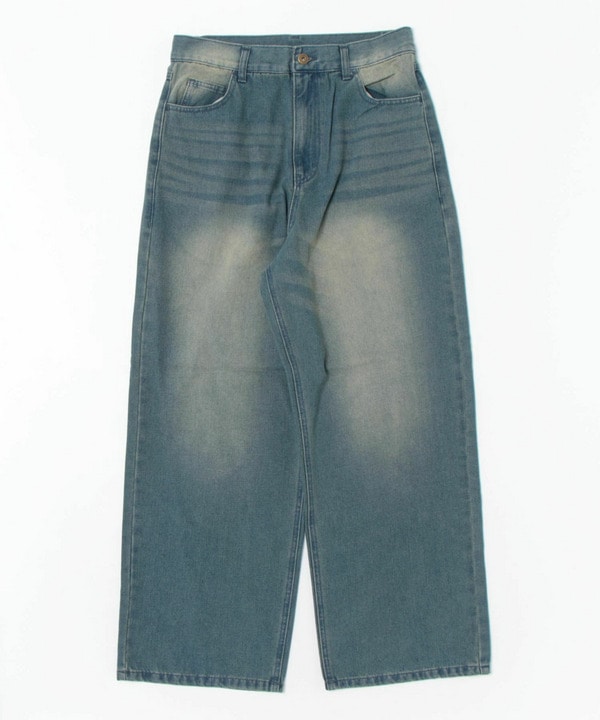 【WEB限定】DENIM BAGGY WIDE PANTS/ルーズフィット/バギーデニムパンツ 詳細画像 ブルー 1