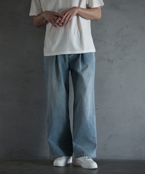 【WEB限定】DENIM BAGGY WIDE PANTS/ルーズフィット/バギーデニムパンツ