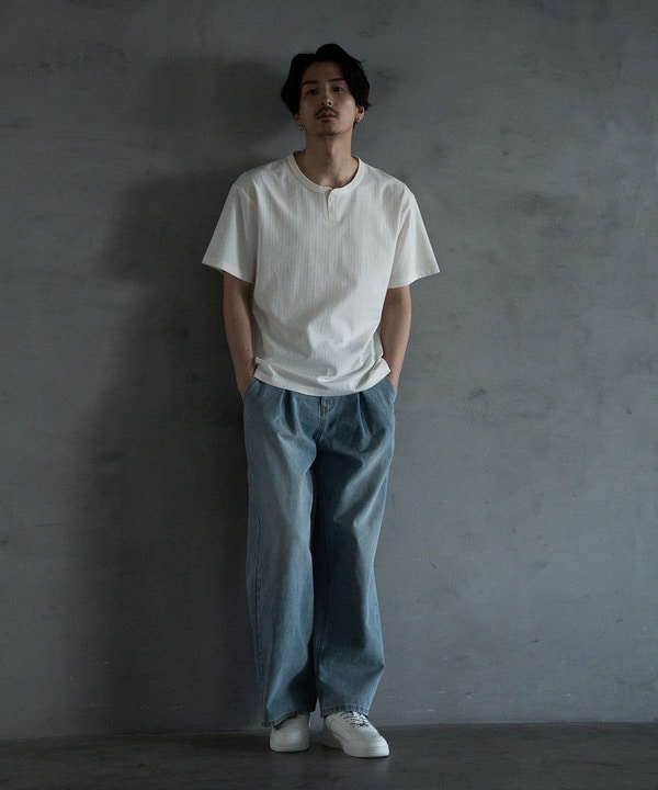 【WEB限定】DENIM BAGGY WIDE PANTS/ルーズフィット/バギーデニムパンツ 詳細画像 1