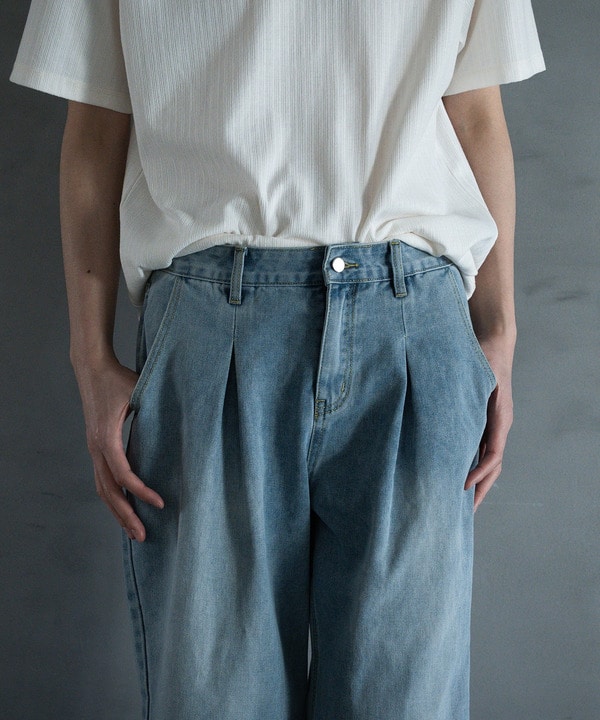 【WEB限定】DENIM BAGGY WIDE PANTS/ルーズフィット/バギーデニムパンツ 詳細画像 10