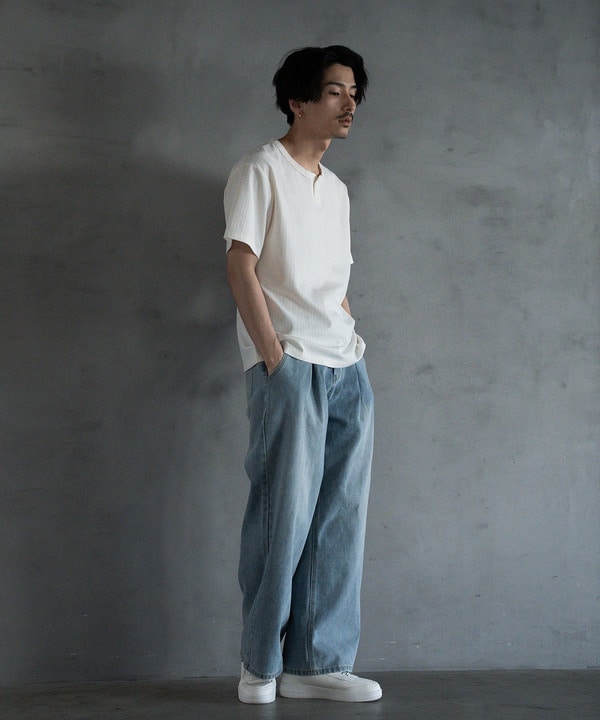 【WEB限定】DENIM BAGGY WIDE PANTS/ルーズフィット/バギーデニムパンツ 詳細画像 4