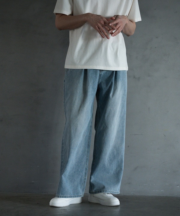 【WEB限定】DENIM BAGGY WIDE PANTS/ルーズフィット/バギーデニムパンツ 詳細画像 7