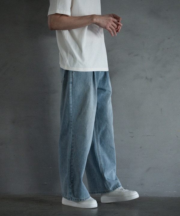 【WEB限定】DENIM BAGGY WIDE PANTS/ルーズフィット/バギーデニムパンツ 詳細画像 8