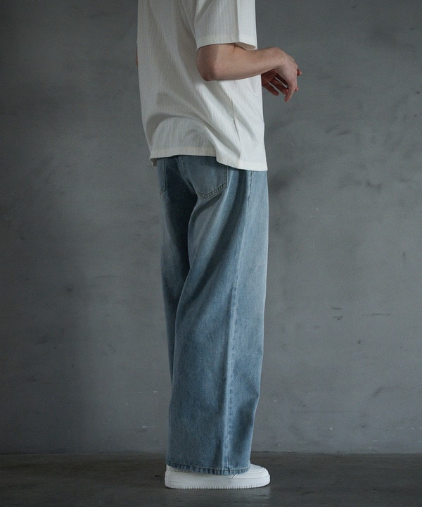 【WEB限定】DENIM BAGGY WIDE PANTS/ルーズフィット/バギーデニムパンツ 詳細画像 9