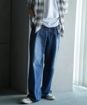 【WEB限定/11.5ozデニム】11.5oz5ポケットワイドストレートパンツ